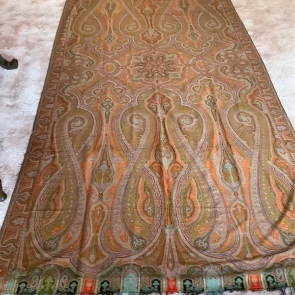 Antique 1860’s Scottish wool paisley shawl - Picture 4 of 7